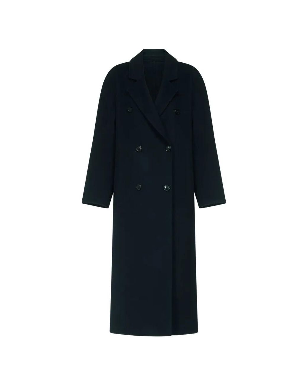 Loulou de Saison Blue Double-Breasted Notch-Lapel Coat