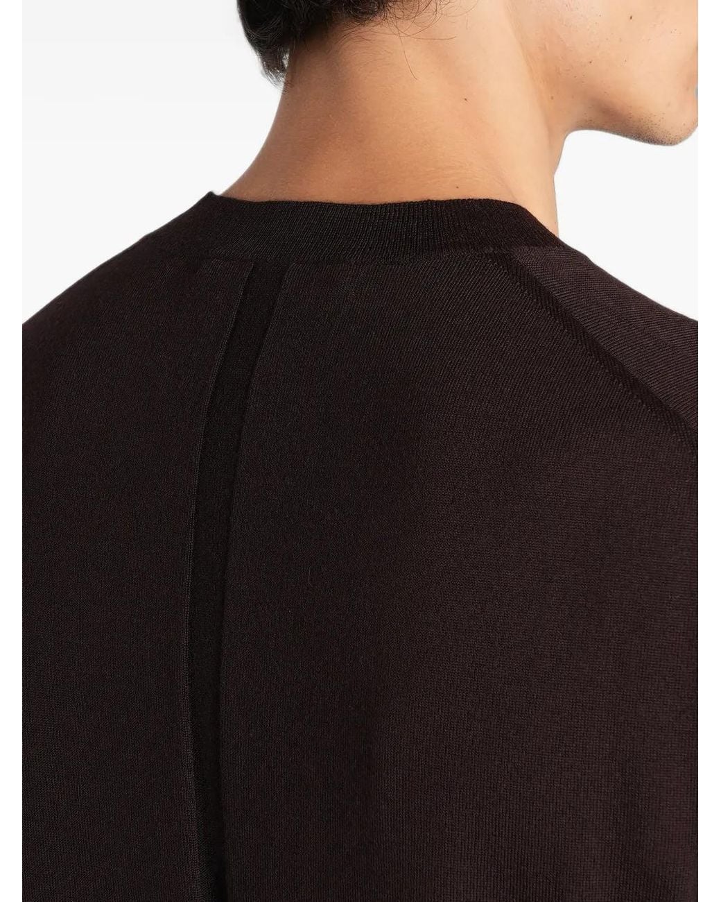 Low Brand Black K123 Fine-Knit T-Shirt for men