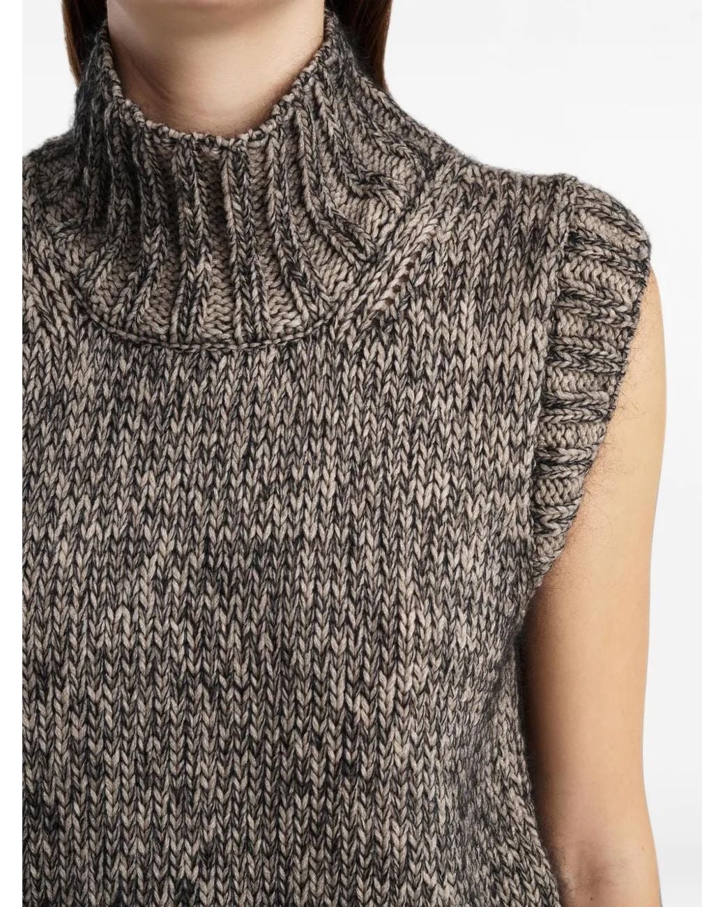 Khaite Gray Fawn Top