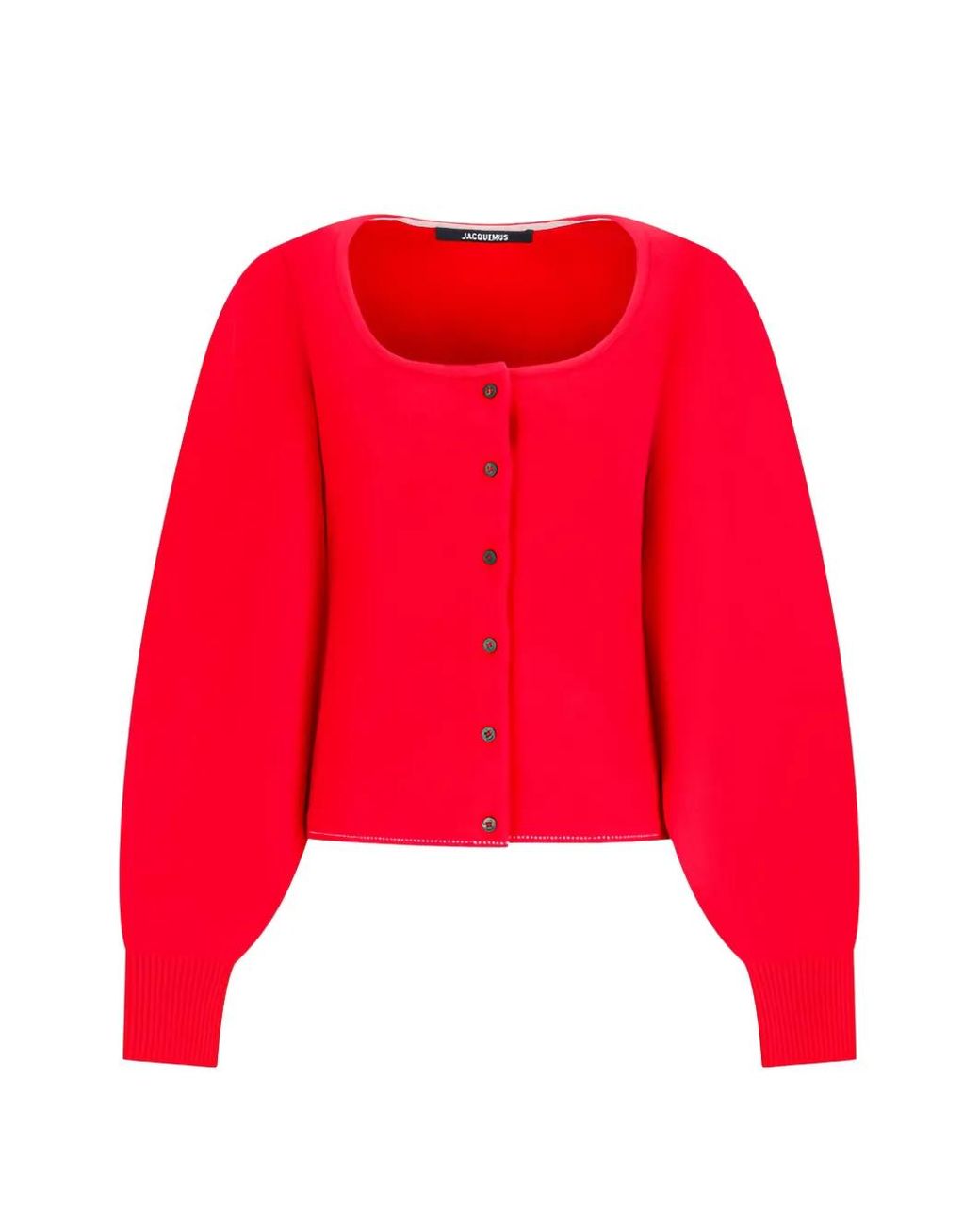 Jacquemus Red The Tempo Scoop-Neck Cardigan