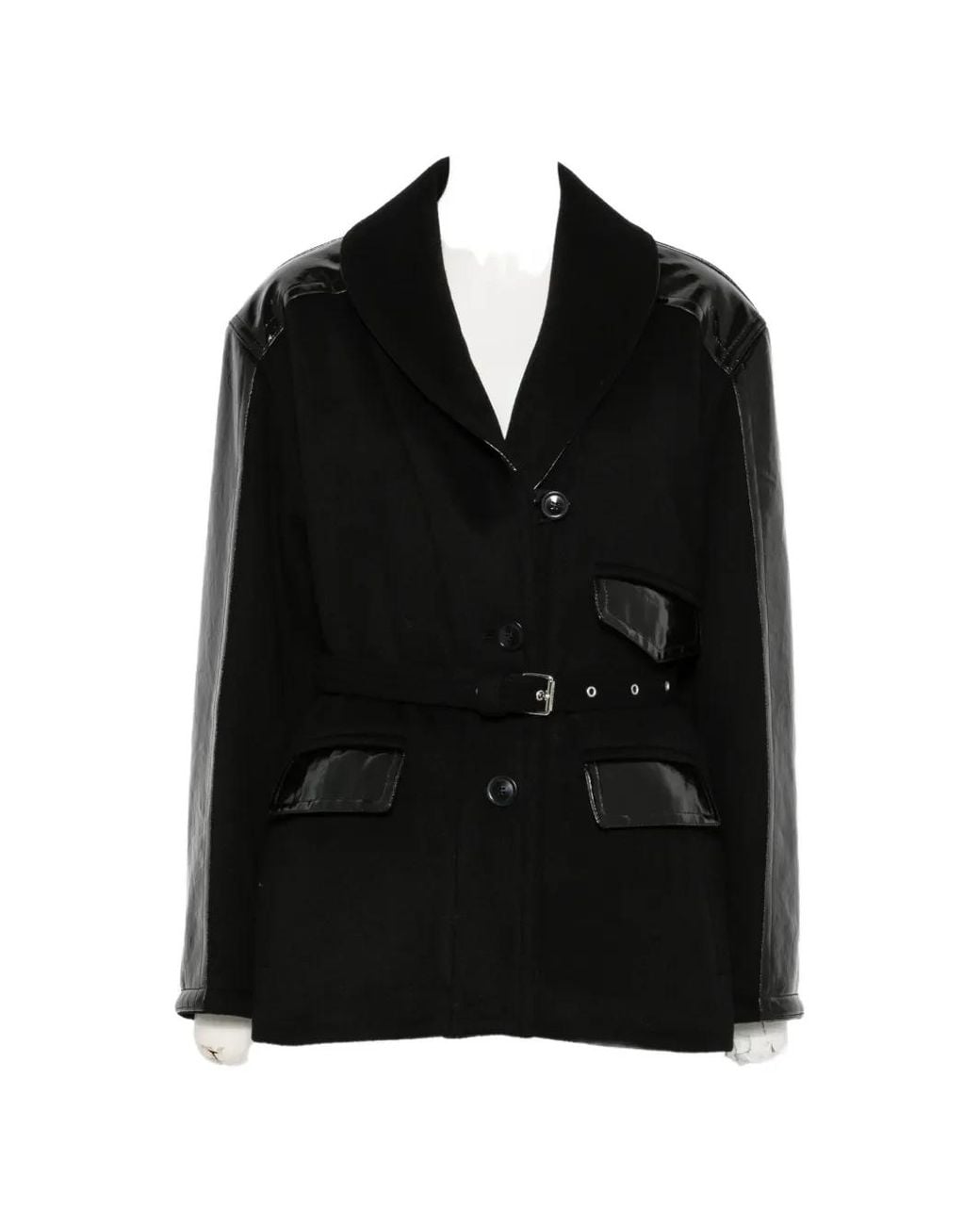 Isabel Marant Black Belted Panelled Coat
