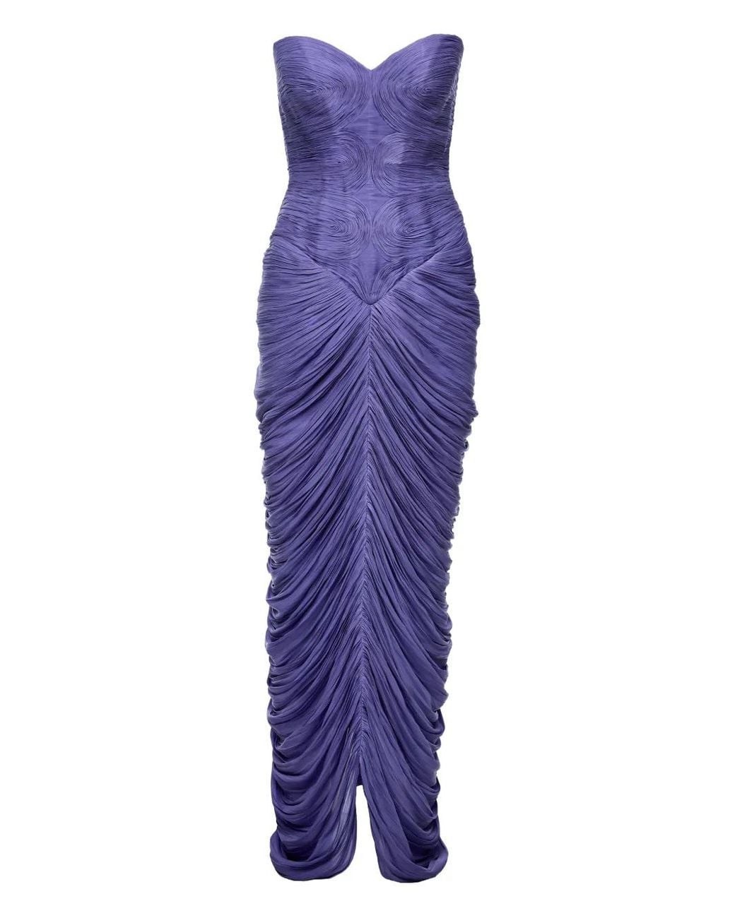 Ana Radu Strapless Jurk in het Purple