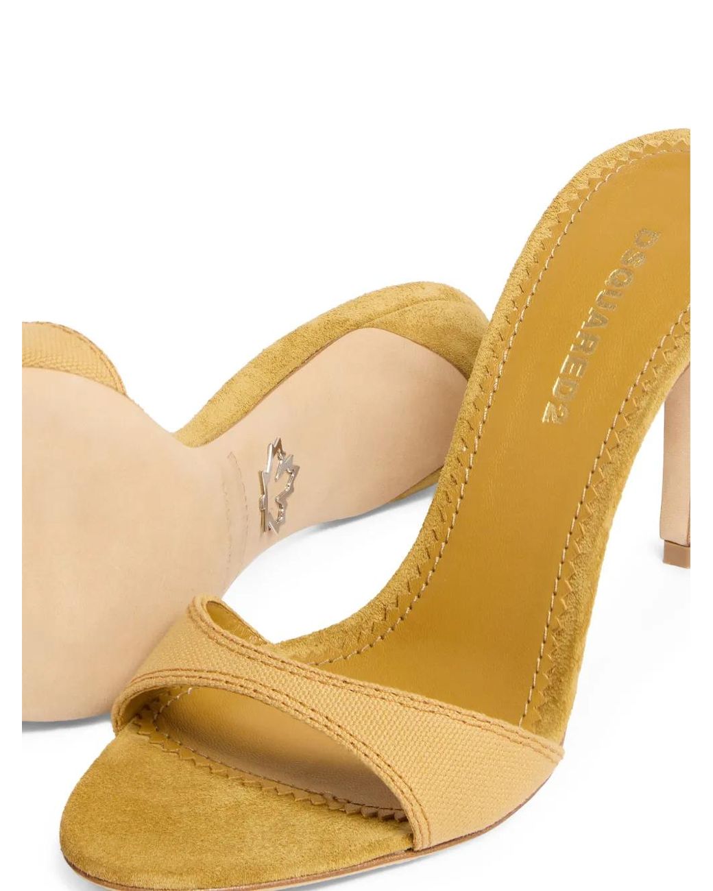 DSquared² Metallic Utility Twin Heeled Sandals