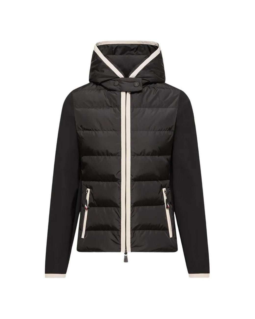Moncler Black Hooded Zip-Fastening Puffer Jacket