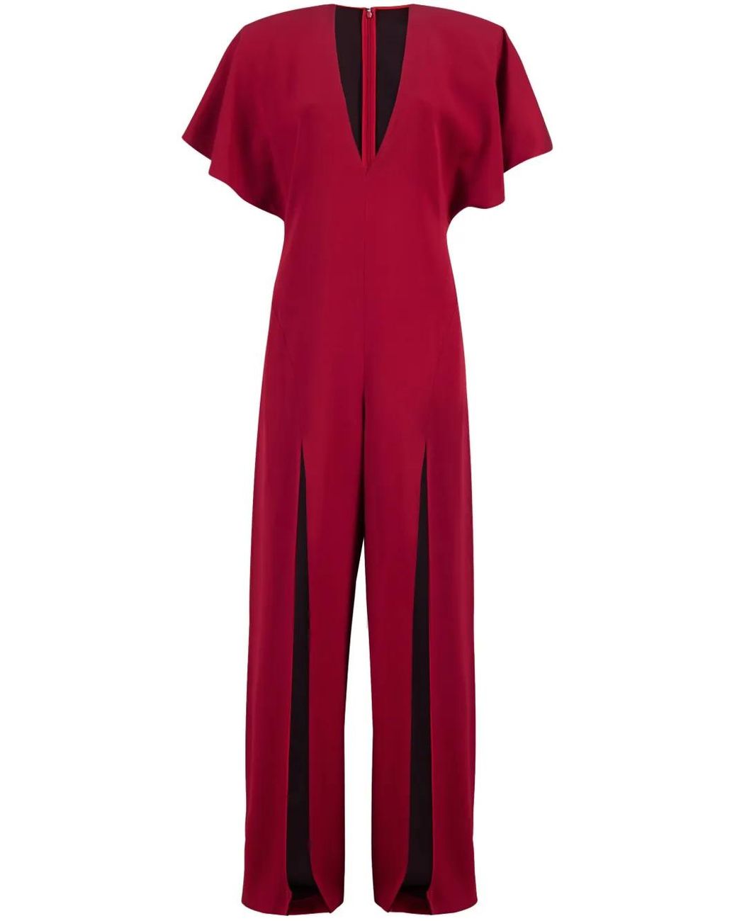 Stella McCartney Red Satin Jumpsuit