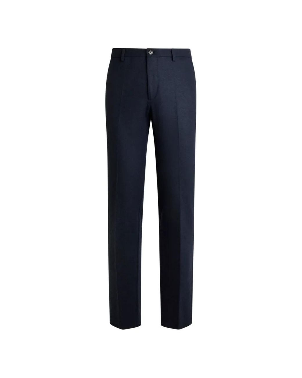 Etro Blue Plain-Coloured Knit Trousers for men