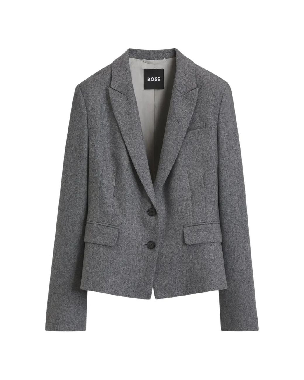 Boss Gray Slim-Fit Blazer