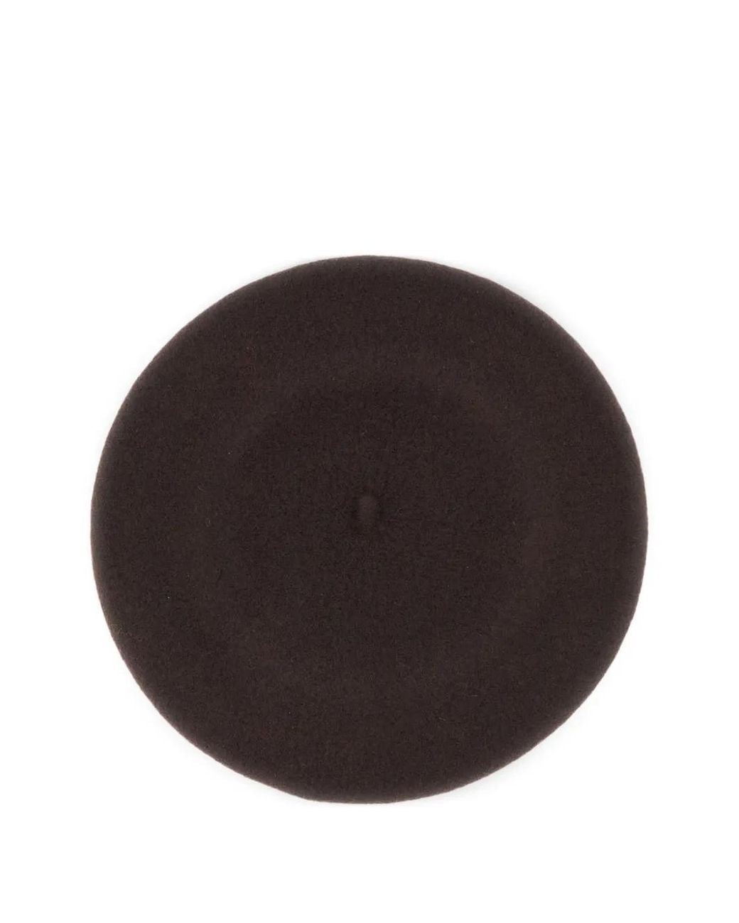 Borsalino Brown Dark Solid Beret Hat