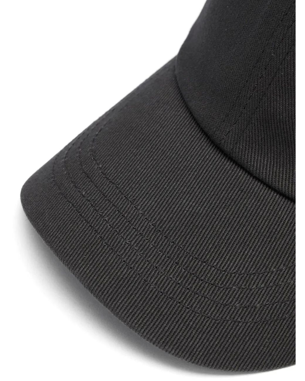 Adererror Black Logo-Patch Cap