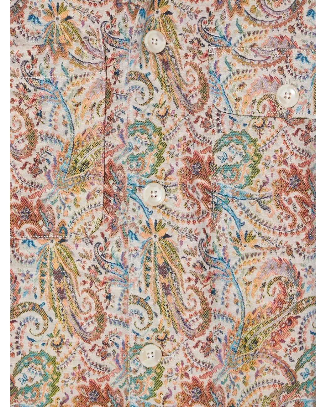 Corridor NYC Natural Paisley-Print Long-Sleeve Shirt Jacket for men