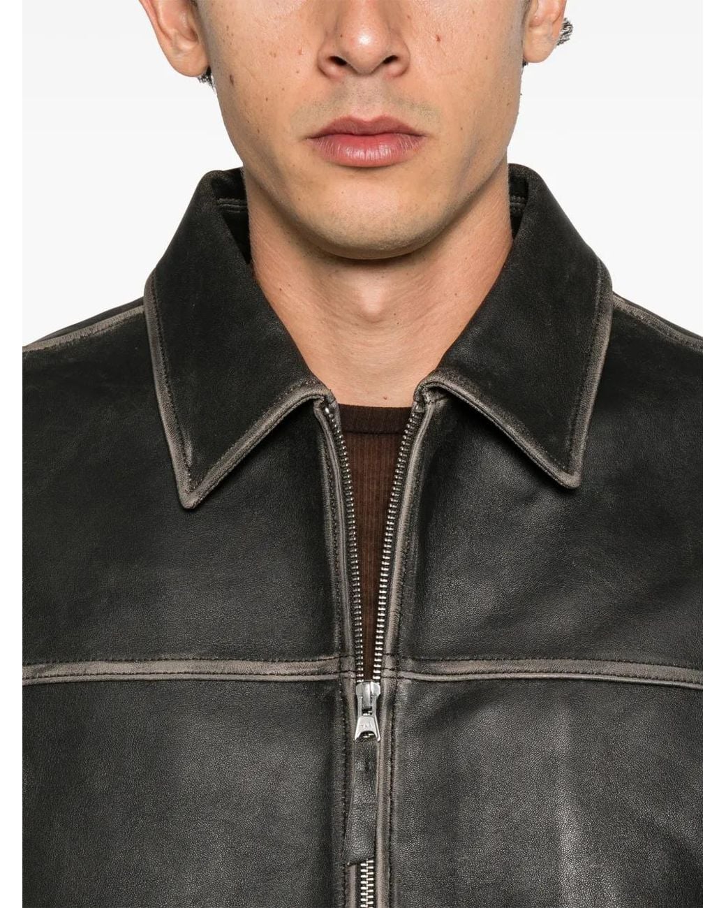 DUNST Black Brushed-Finish Zip-Up Jacket