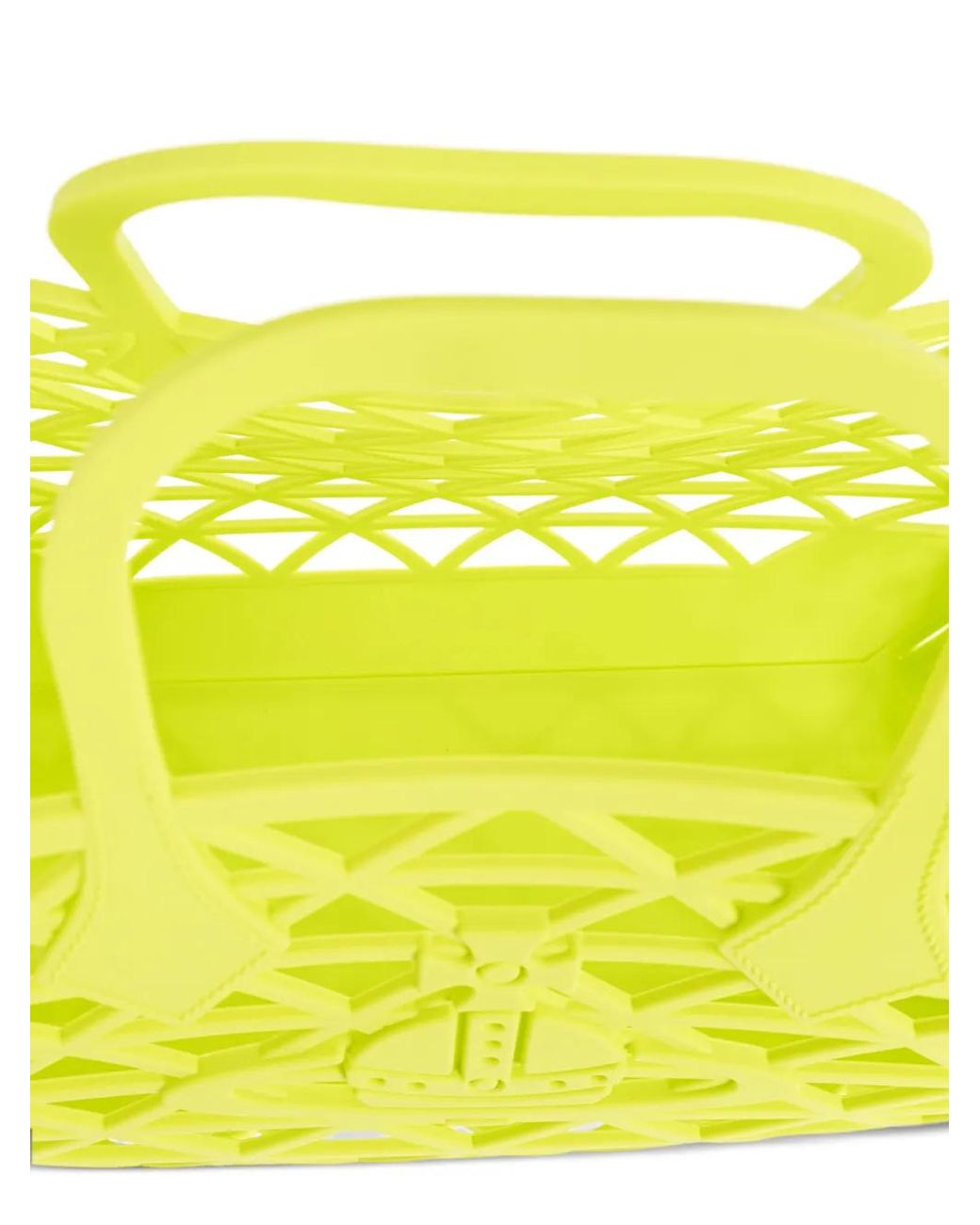 Vivienne Westwood Yellow X-Ray Orb-Detail Lattice Tote Bag
