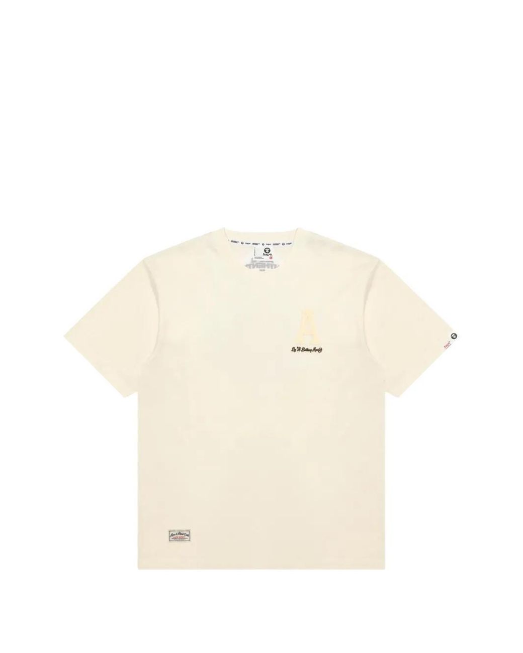 Aape By A Bathing Ape Natural Letter Patch Aape Sport T-Shirt for men