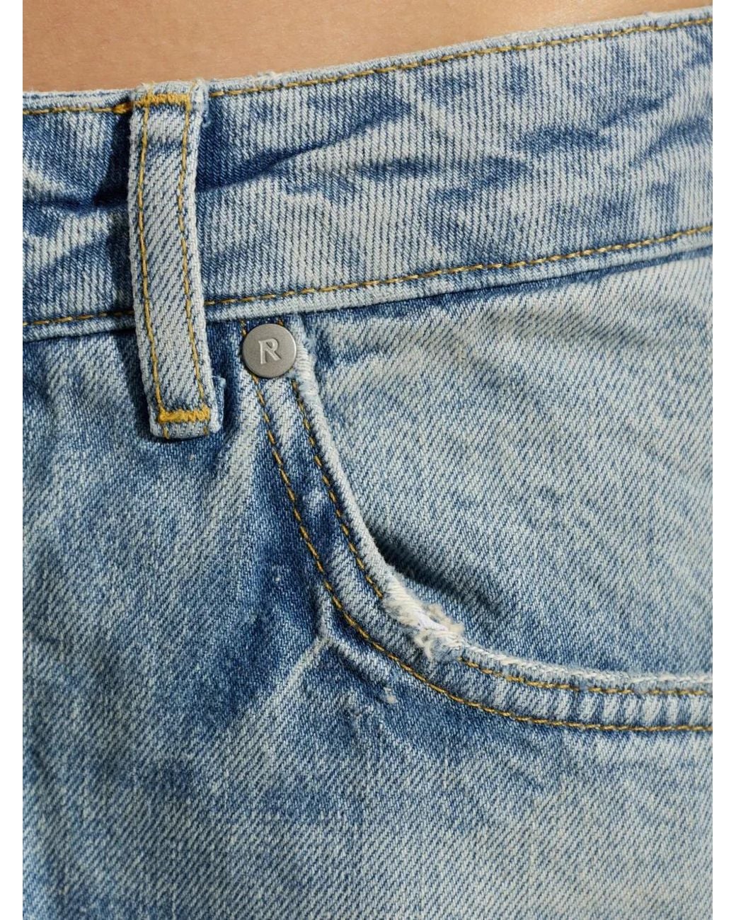 Represent Blue Jean Heaton À Effet Usé for men