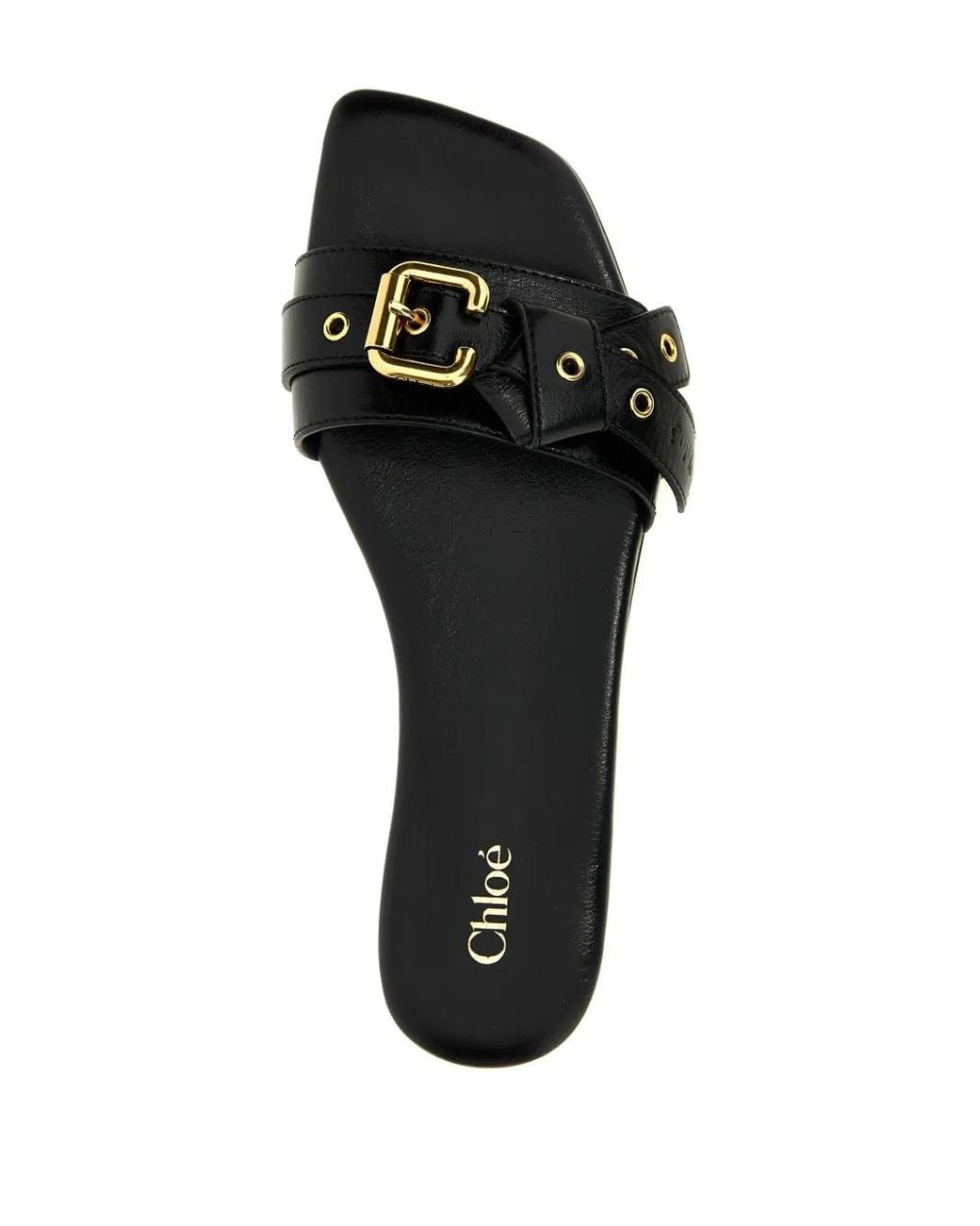 Chloé Mae Slippers in het Black