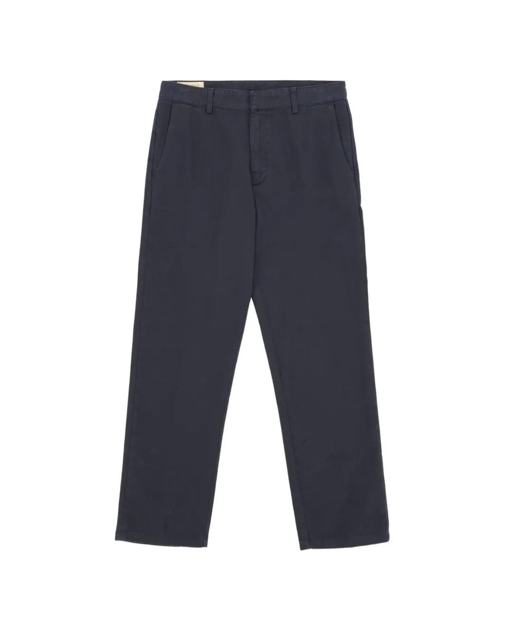 Fortela Blue Maine Cotton Trousers for men