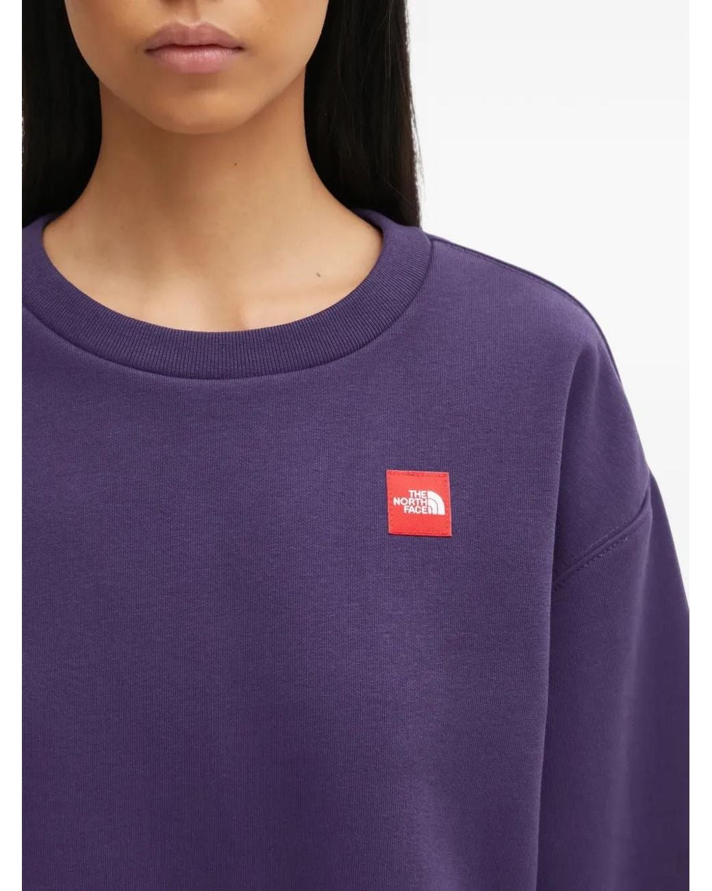 The North Face Box Sweater in het Purple