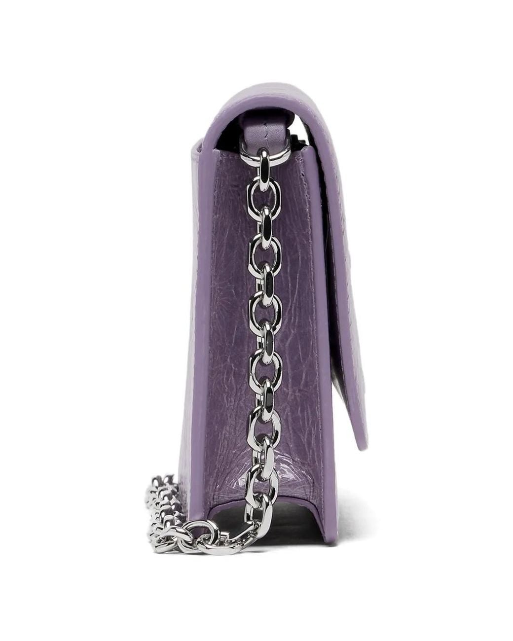Maison Margiela Purple Medium Wallet On Chain