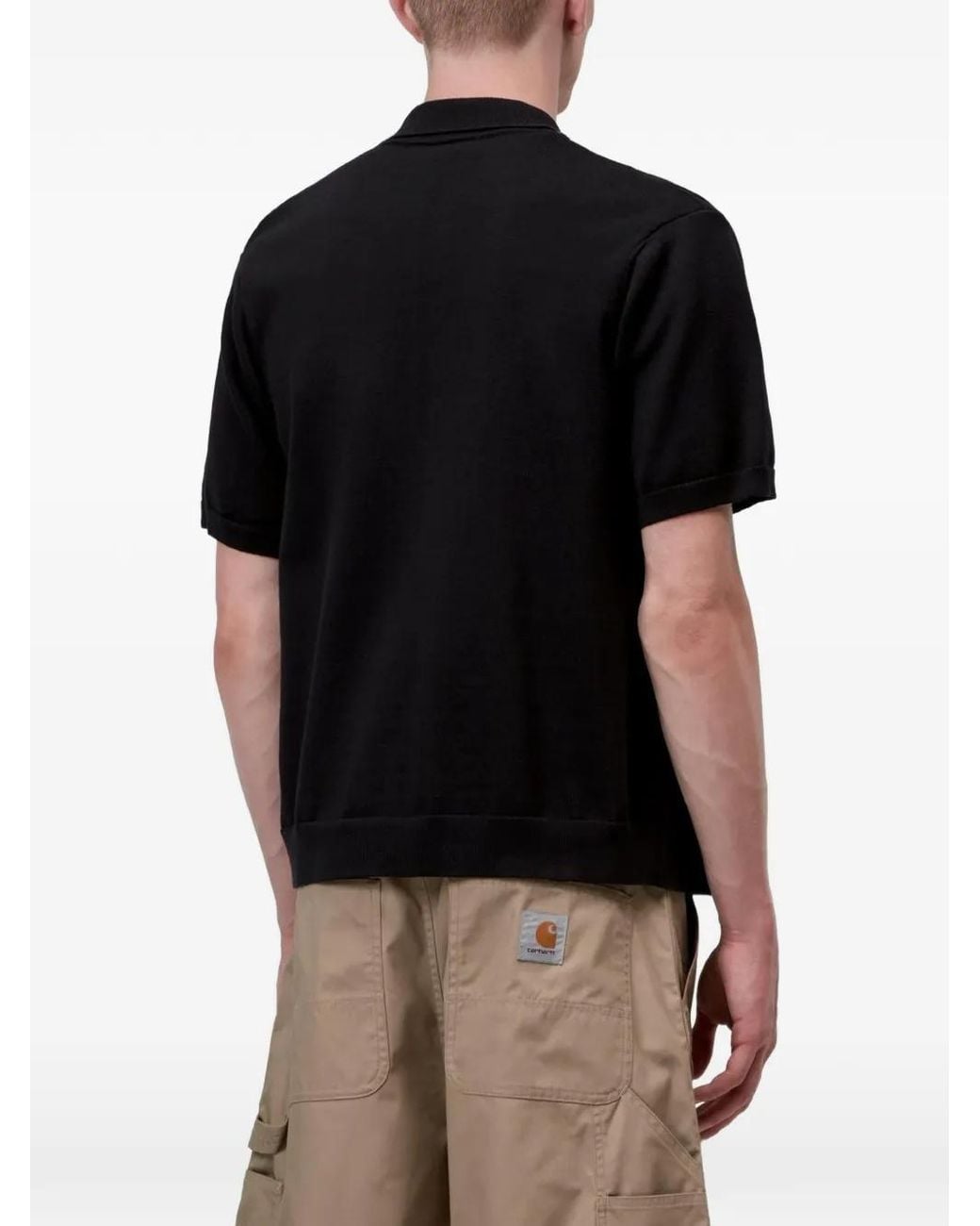 Carhartt Blue Short Sleeve Mello Stripe Shirt for men