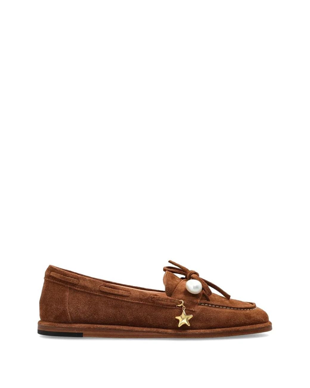 Agl Attilio Giusti Leombruni Brown Charmy Charms Round-Toe Loafers