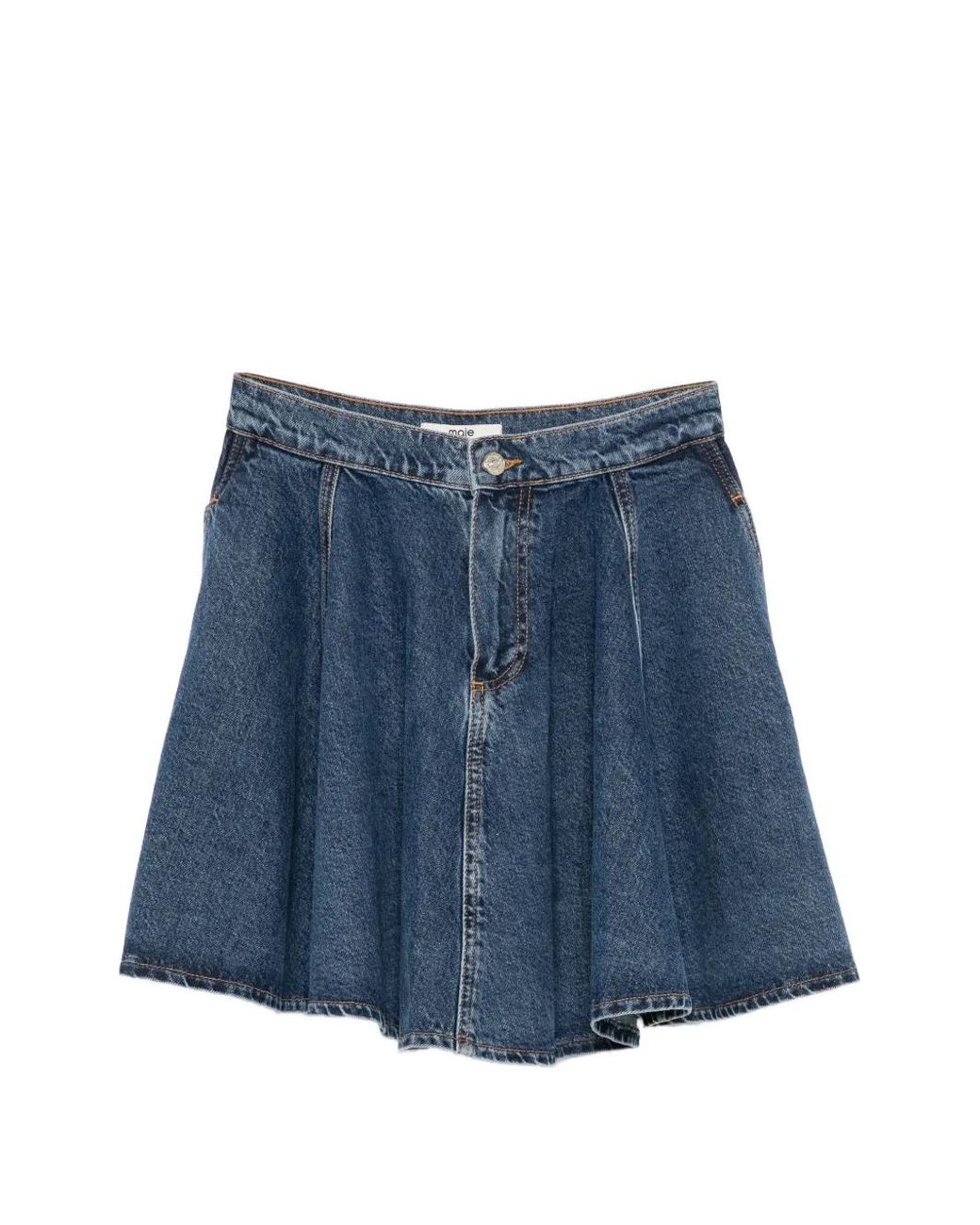 Maje Blue Minijupe Évasée En Jean