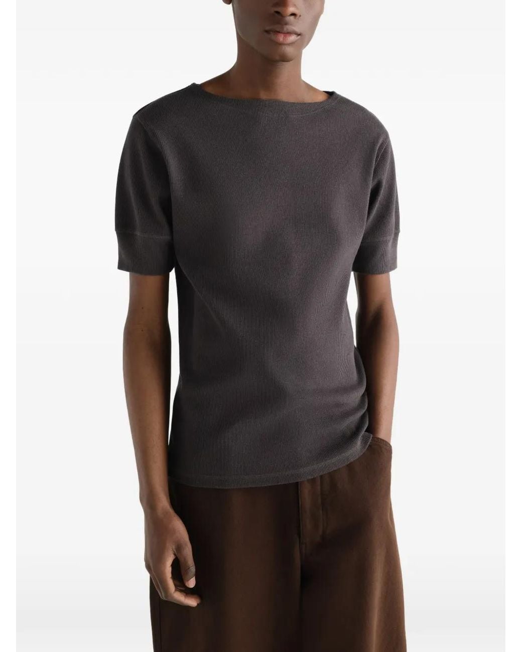 Lemaire Black T-Shirts & Vests for men