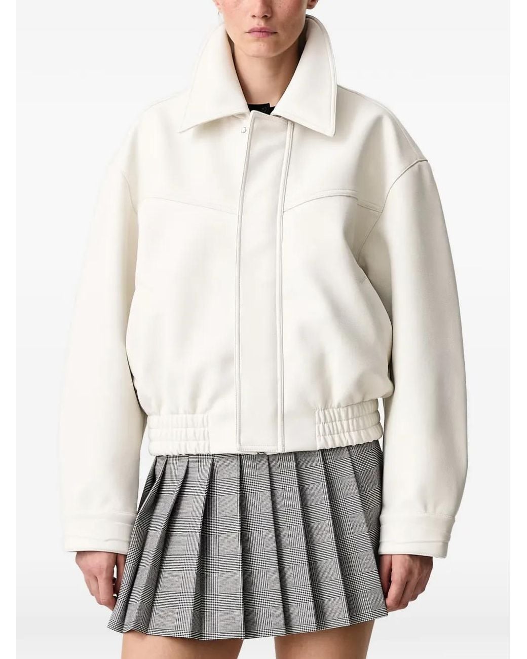 WRSTBHVR White Estelle V2 Elasticated-Hem Jacket