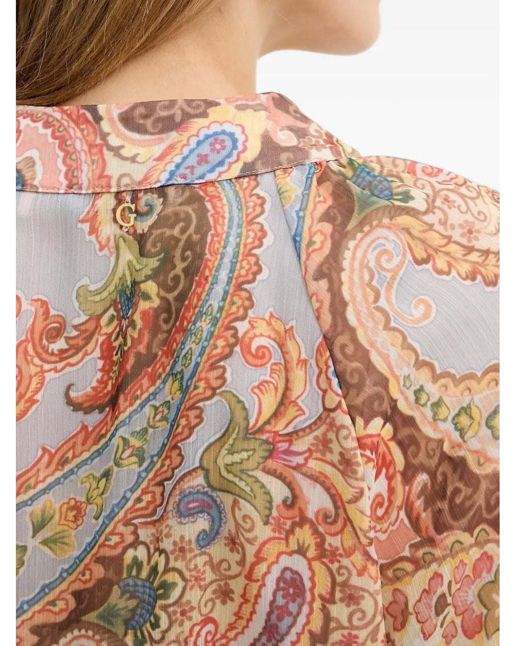 Guess Pink Paisley-Print Dress