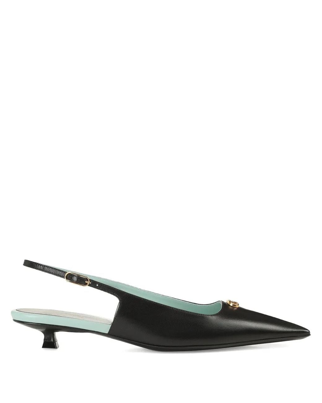 Sergio Rossi Black 25Mm Surge Slingback Sandals