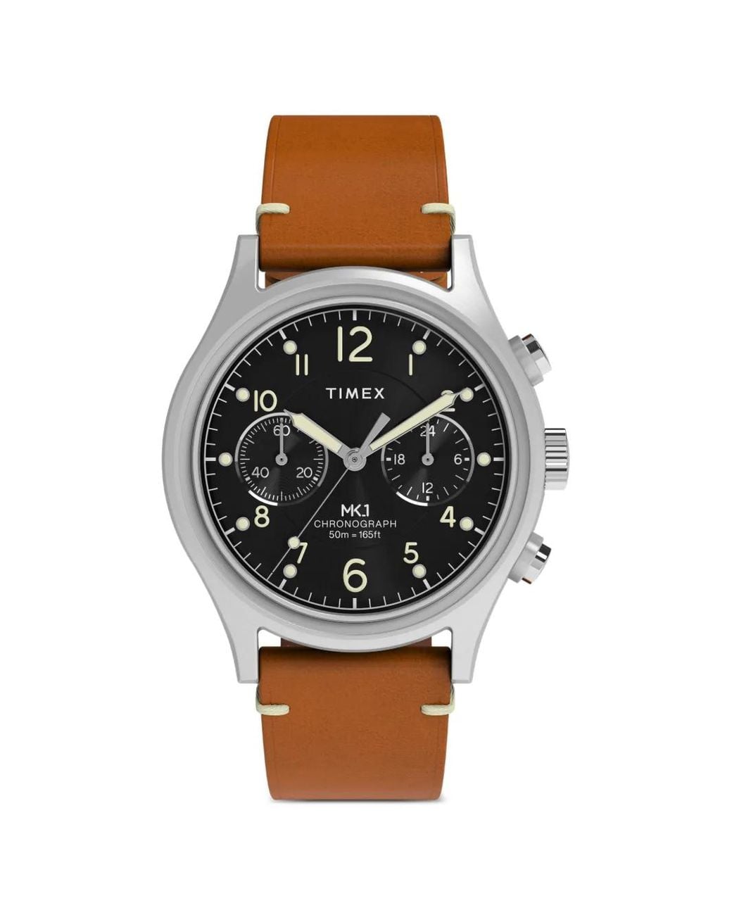 Timex Black Mk1 Chronograph 40Mm Watch for men