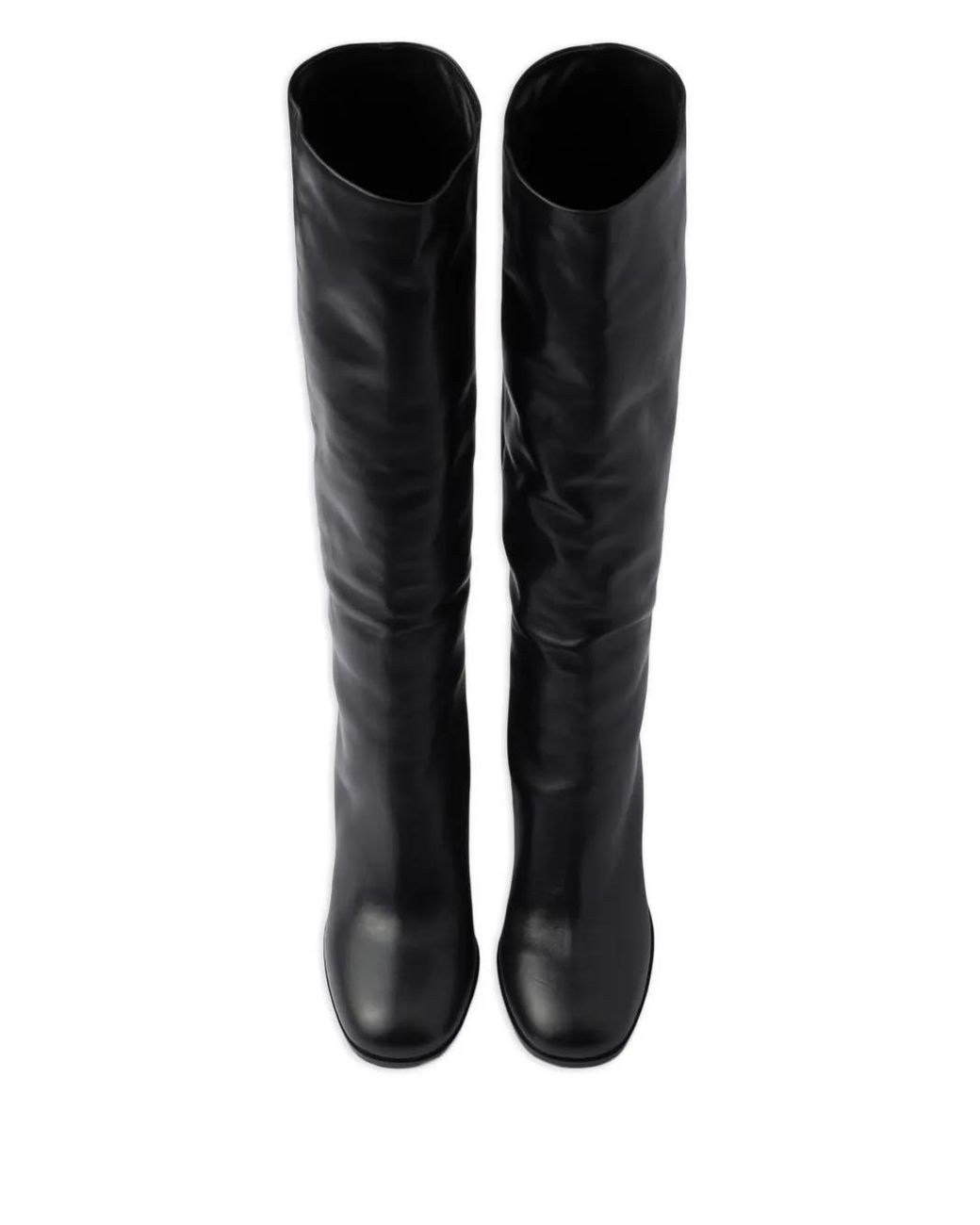 Prada Black Stiefel mit Triangel-Logo