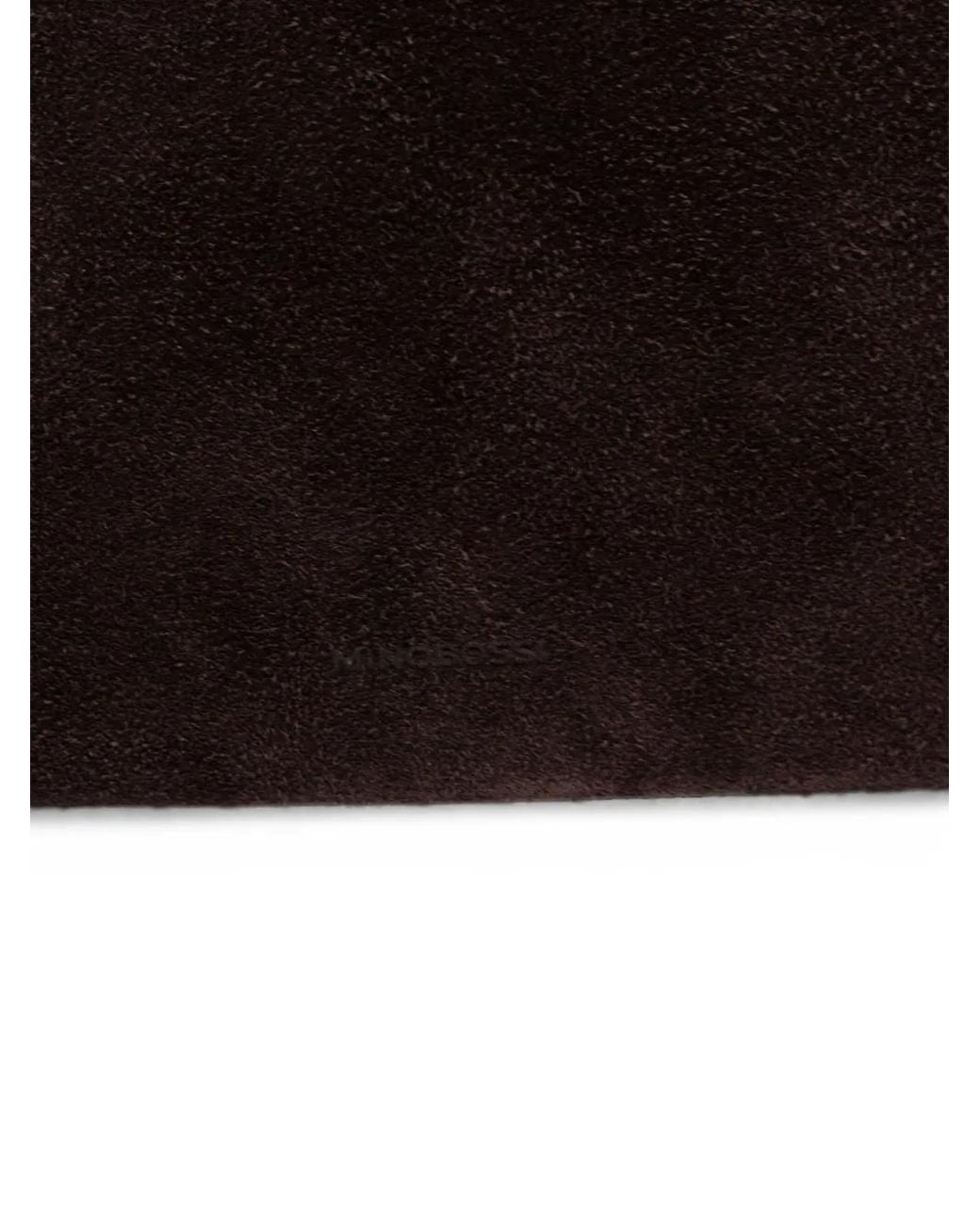 MINOBOSSI Black Medium Adele Suede Tote Bag