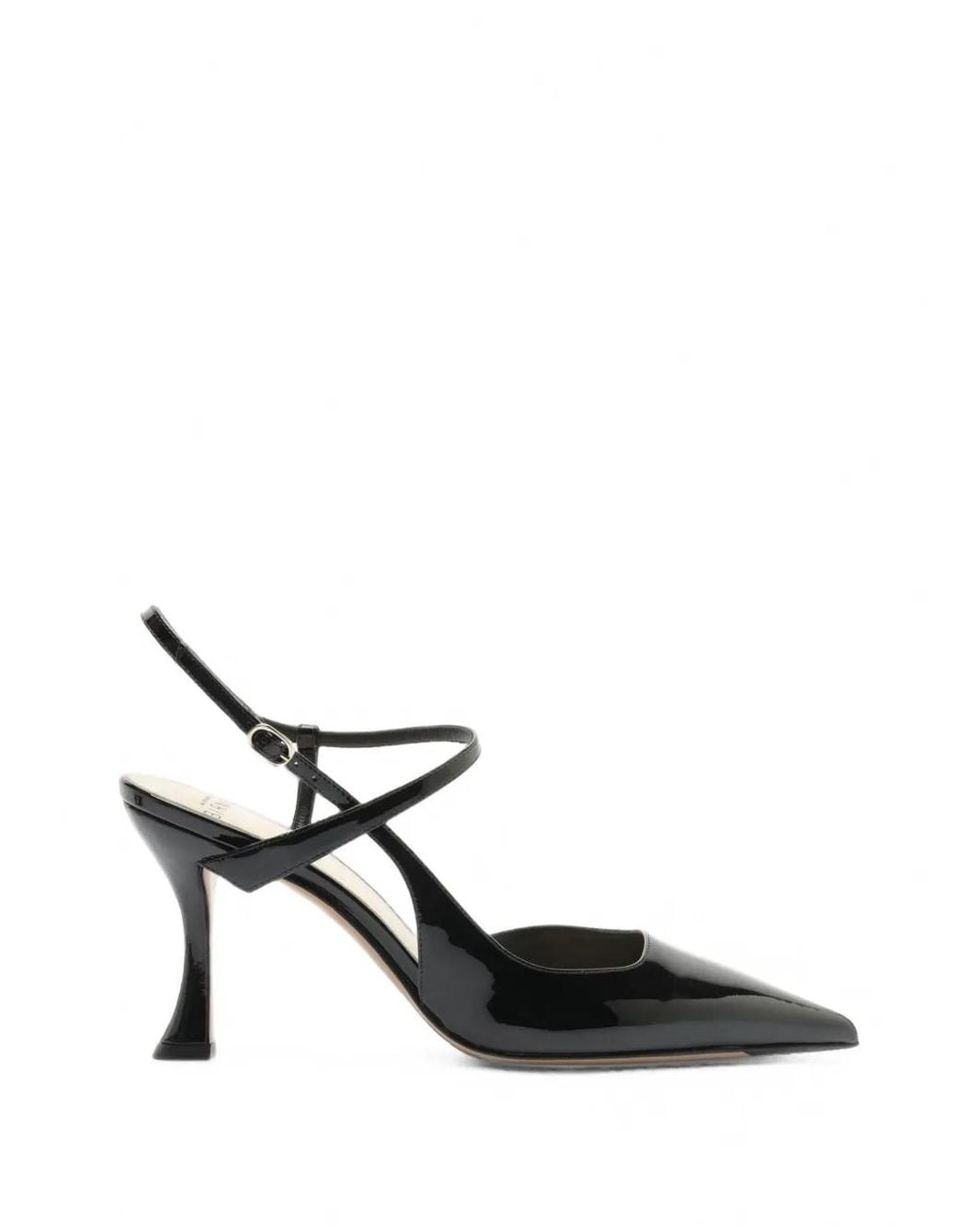 Alexandre Birman Black Tita Wrap Leather Pumps