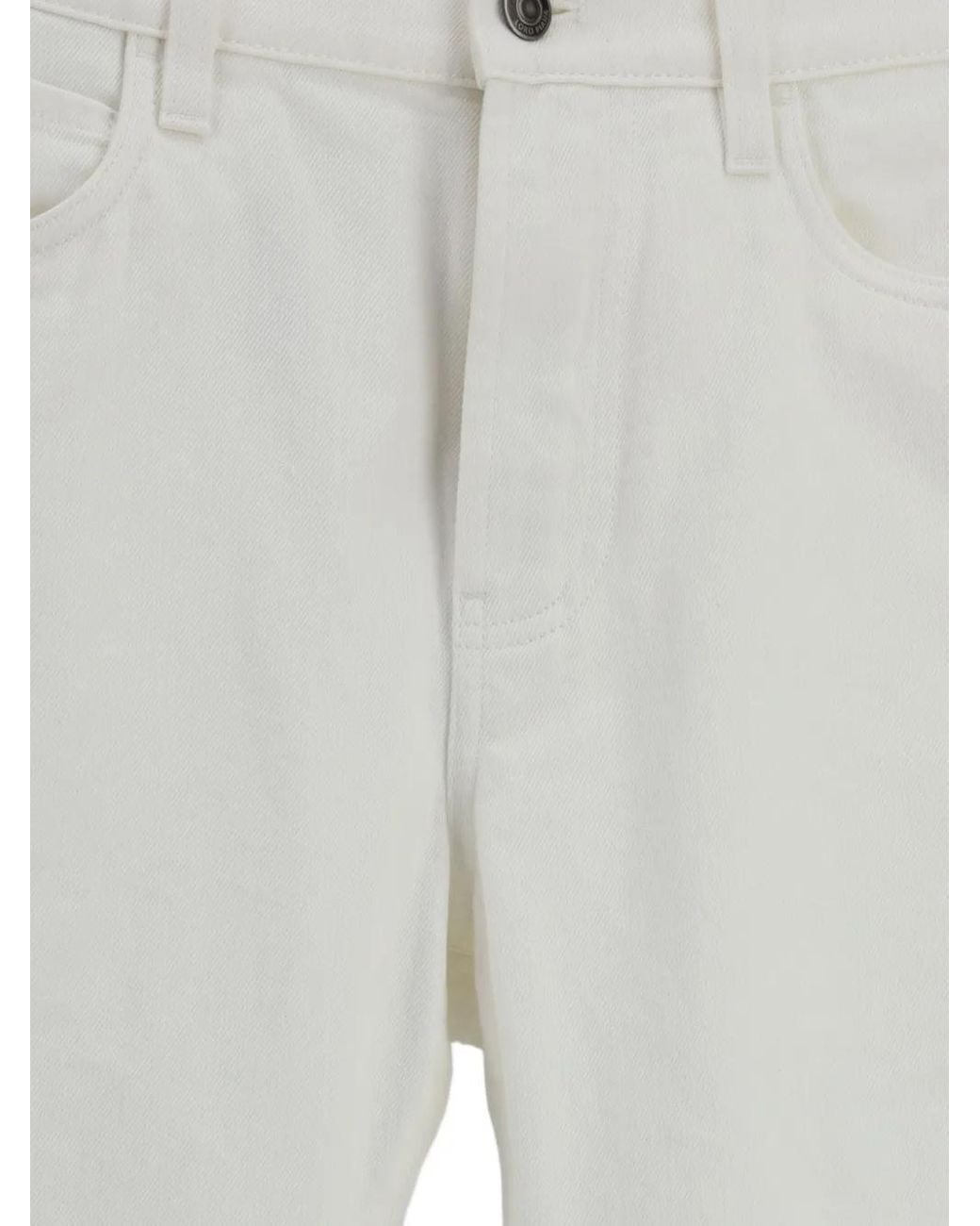 Loro Piana Gray Five-Pocket Leather-Appliqué Jeans for men