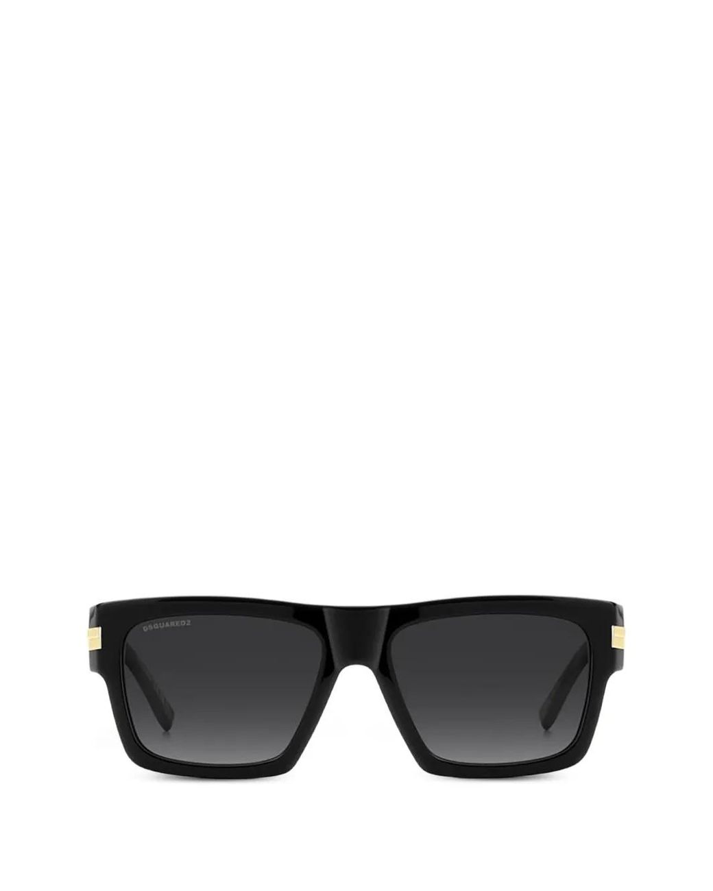 DSquared² Black Lunettes De Soleil Carrées À Plaque Logo