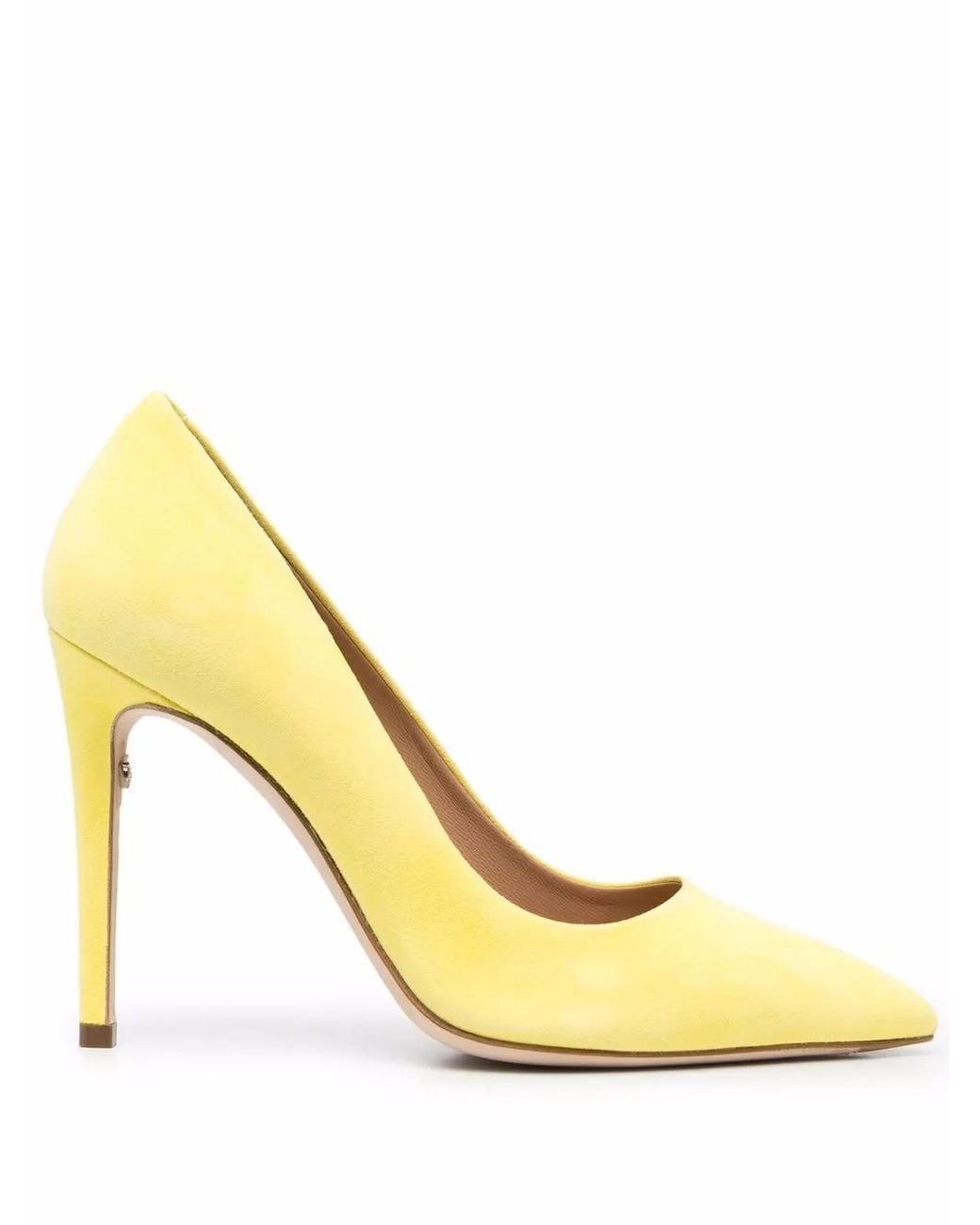Ferragamo Metallic Pointed 110mm Suede Pumps