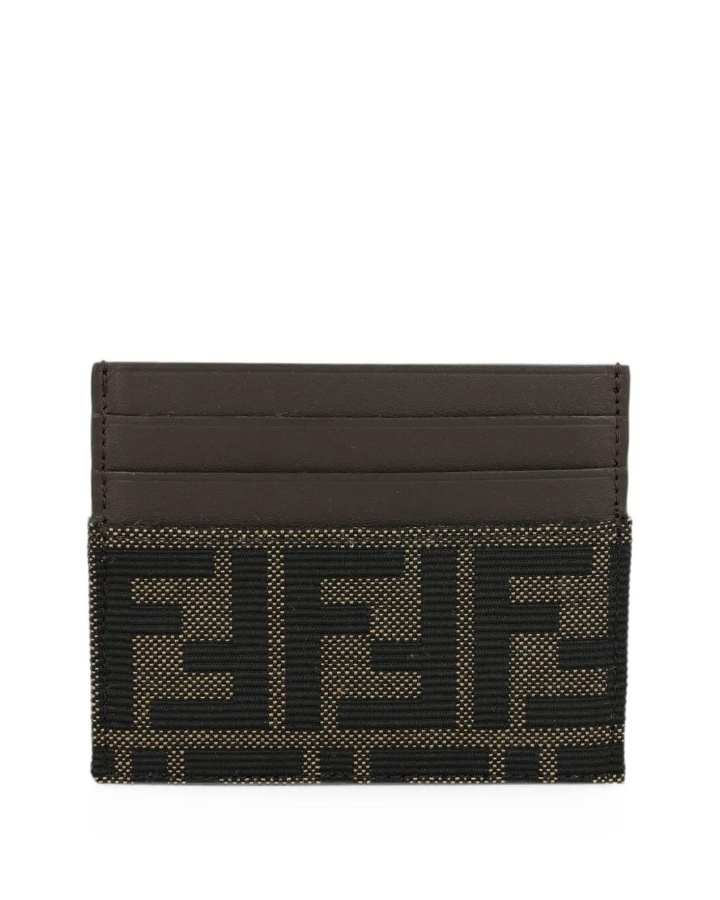 Fendi Black Polyester Leather Wallet for men