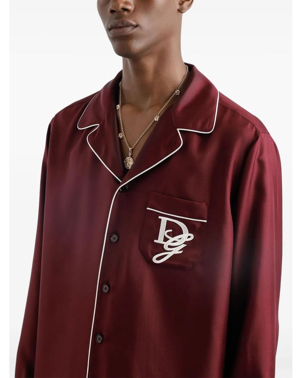 Dolce & Gabbana Logo-Embroidered Shirt for men