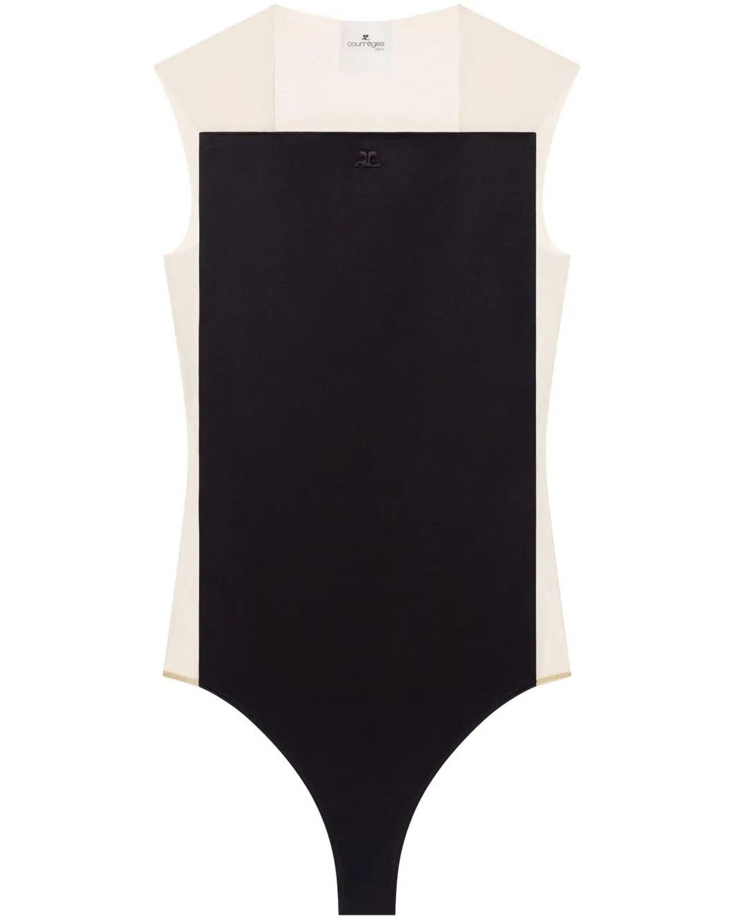 Top Illusion Courreges de color Black