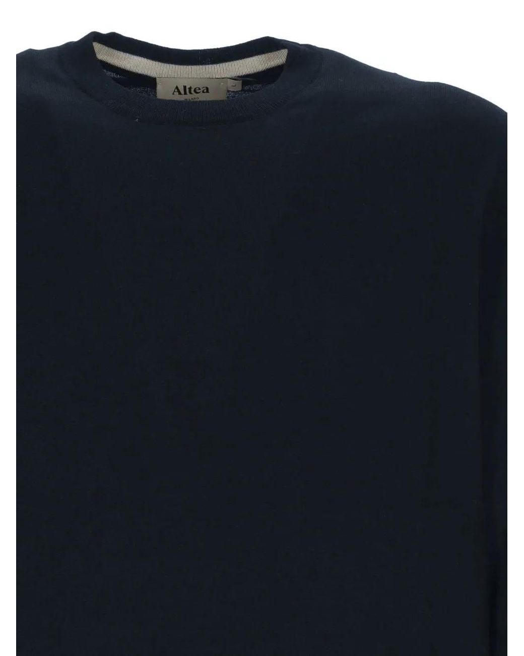 Altea Blue Crew-Neck Sweater for men