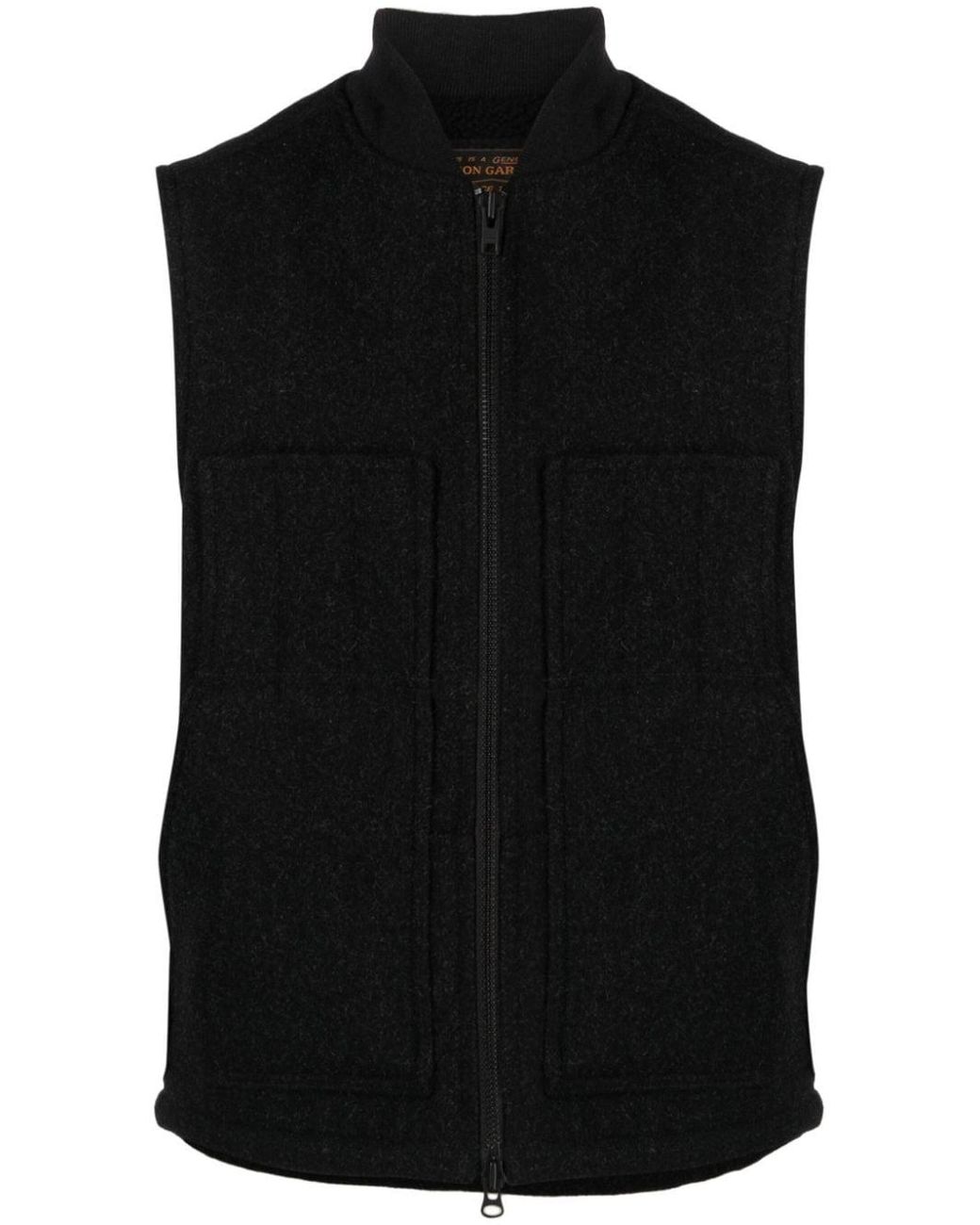 Filson Mackinaw-wool Felted Vest in Black for Men | Lyst