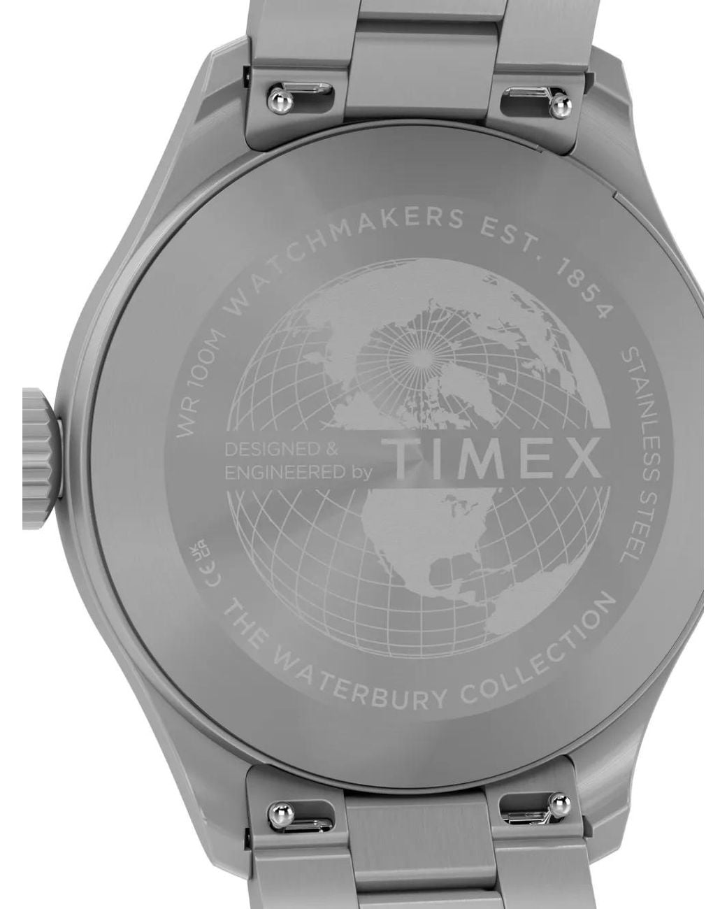 Timex Gray Waterbury Ace 41Mm Watch for men