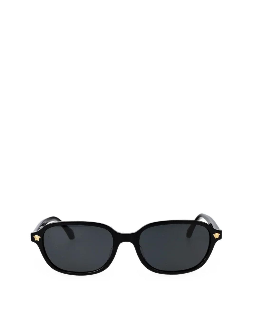 Versace Black Medusa Rectangle-Frame Sunglasses