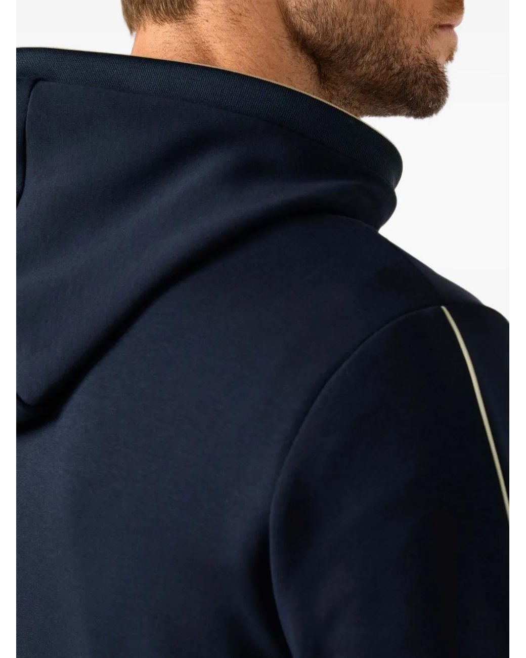 Sudadera Con Capucha Y Parche Del Logo Hackett de hombre de color Blue