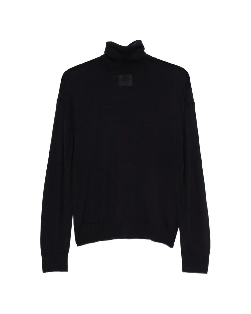 Semicouture Black Freda Turtleneck Sweater