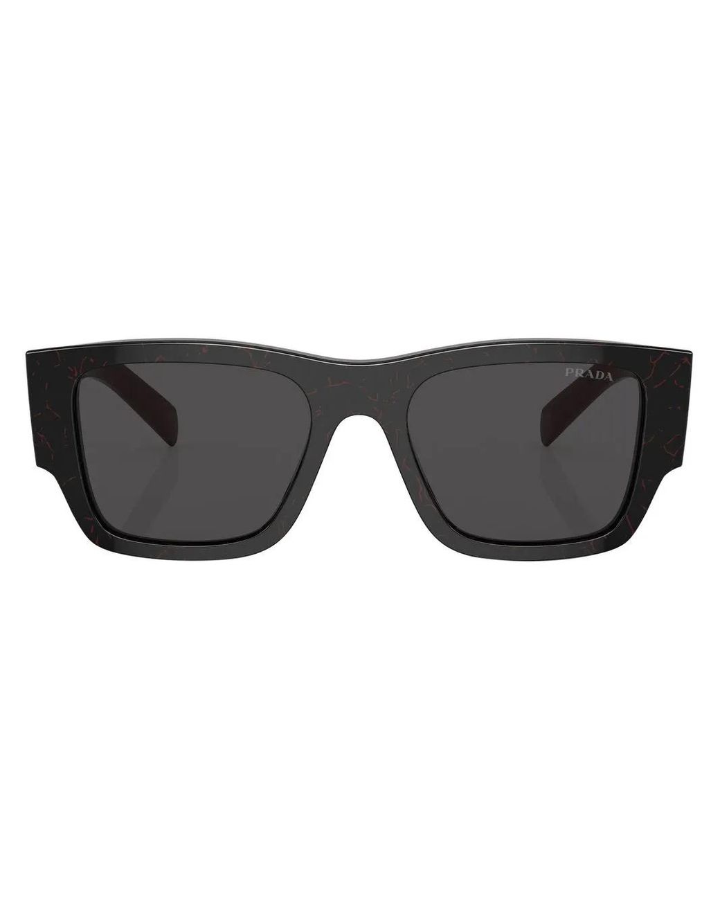 Prada Sonnenbrille Mit Logo in Black für Herren