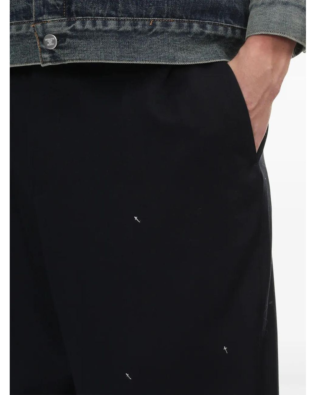 Undercover Blue Wool Trousers for men