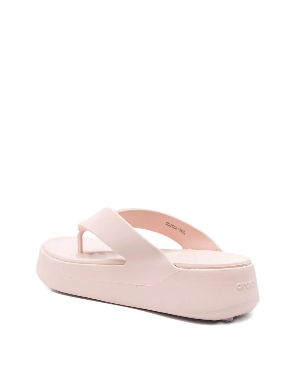 CROCSTM Pink Getaway Platform Thong Slides