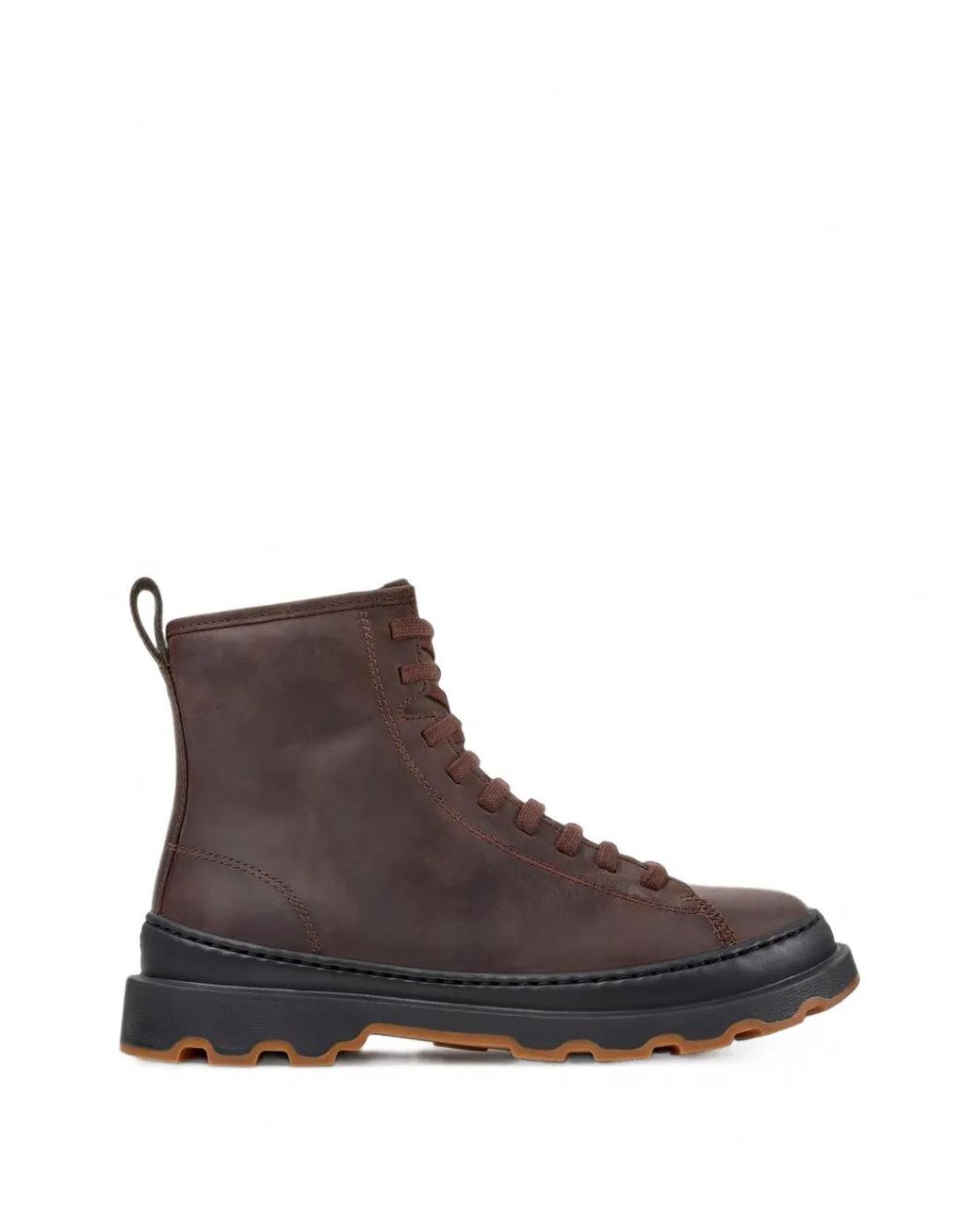 Camper Brown Brutus+ Lace-Up Ankle Boots