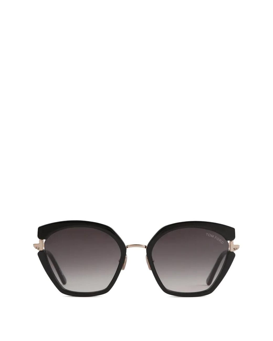 Tom Ford Black Geometric-Frame Sunglasses